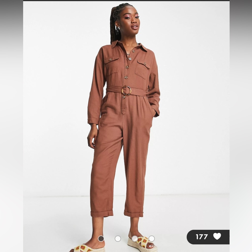 New Look button through jumpsuit